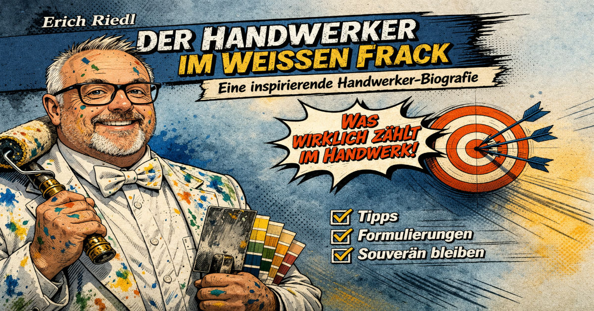 Der Handwerker im weißen Frack von Erich Riedl