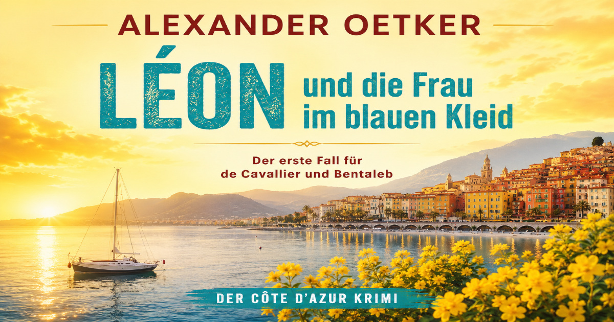 Leon und die Frau im blauen Kleid von Alexander Oetker