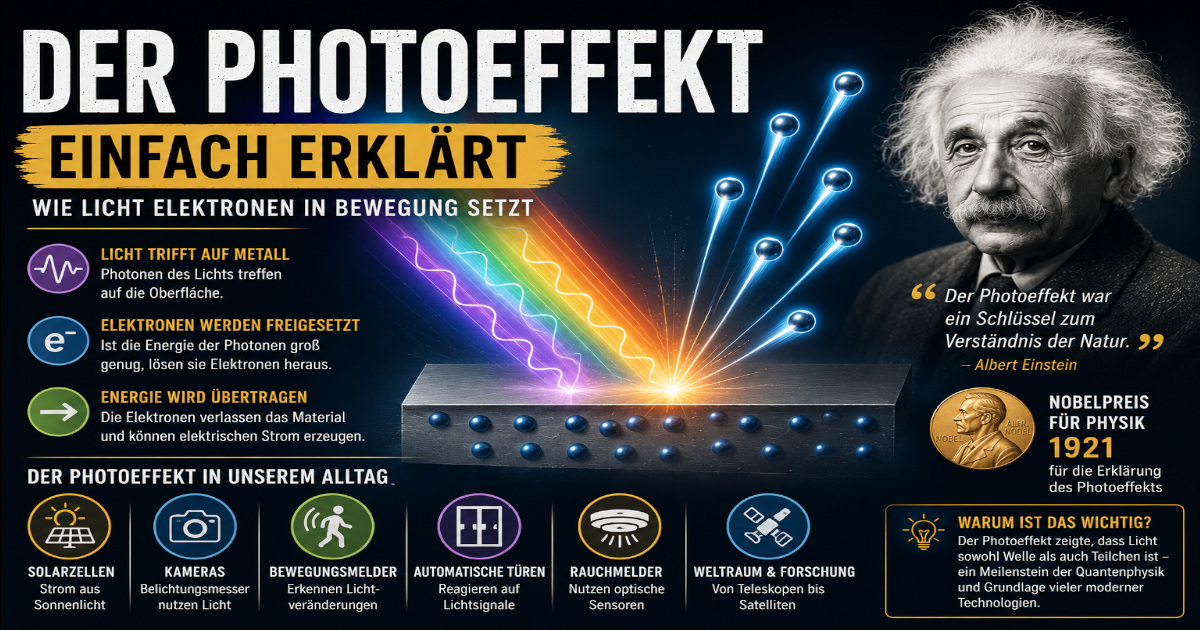 Der Photoeffekt einfach erklärt